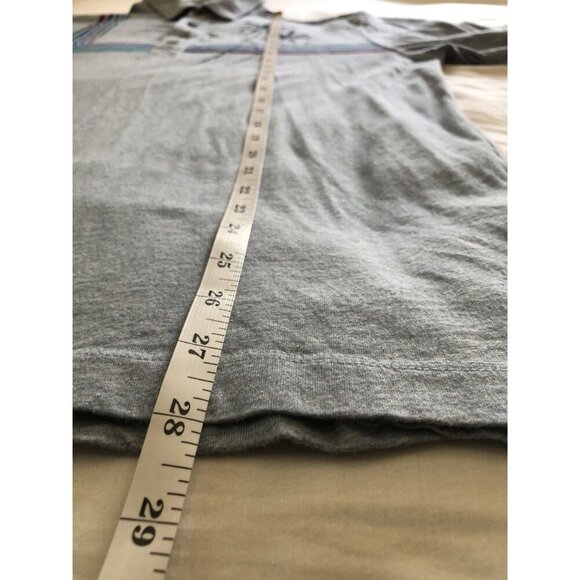 Howler Bros Men's Rookery Palm Tree Polo Shirt M Blue Heather Cotton Surf - Picture 9 of 9